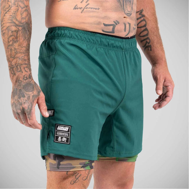 Scramble Combination Shorts Green/Woodland Camo
