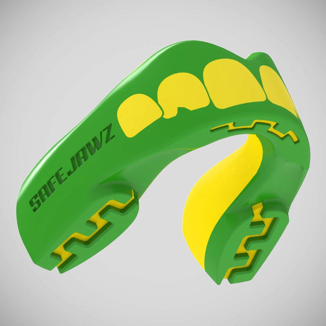 SafeJawz Extro Ogre Mouth Guard Green/Yellow