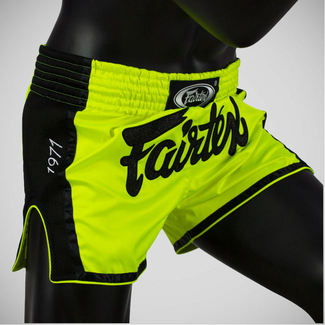 Fairtex BS1706 Slim Cut Muay Thai Shorts Green