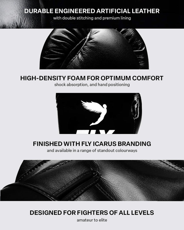 Fly Superloop Pro X 2 Boxing Gloves Black