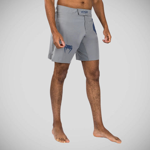 Grey/Blue Venum Light 5.0 Fight Shorts