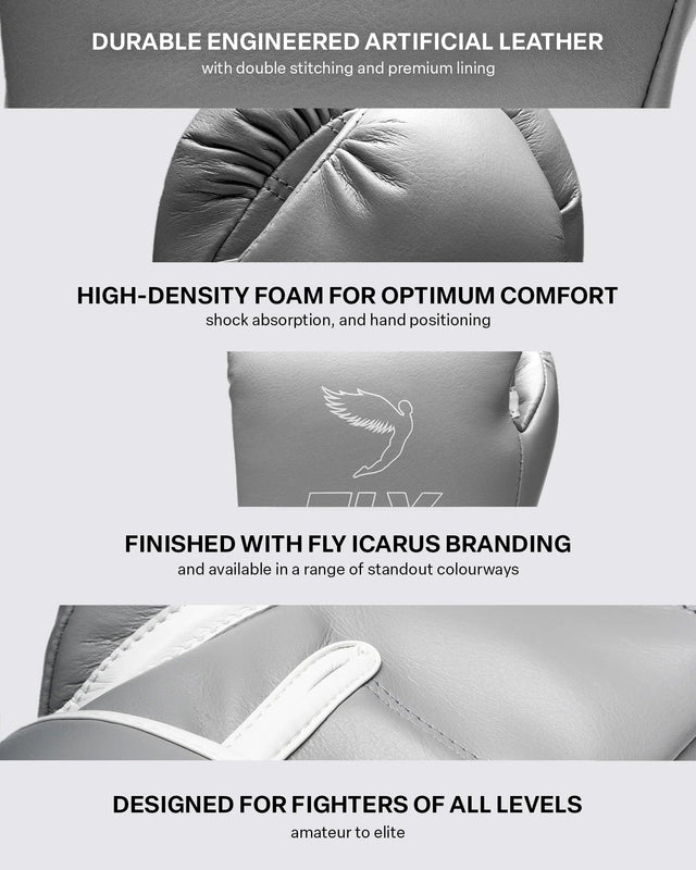 Fly Superloop Pro X 2 Boxing Gloves Grey