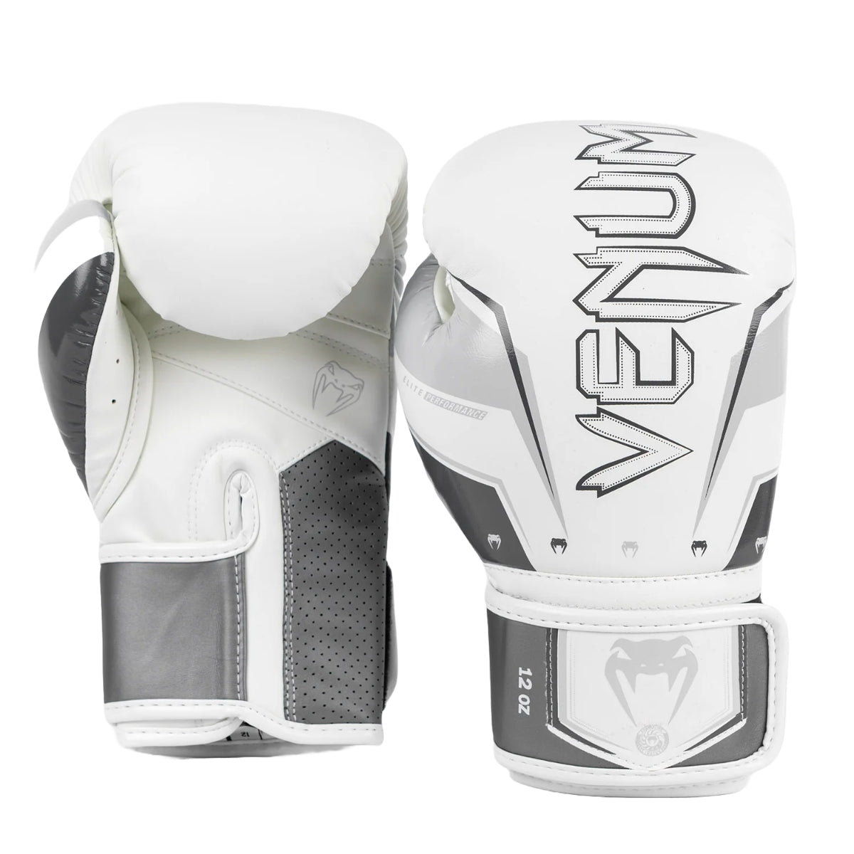 Venum Guanti Elite Evo Boxing grigio/bianco