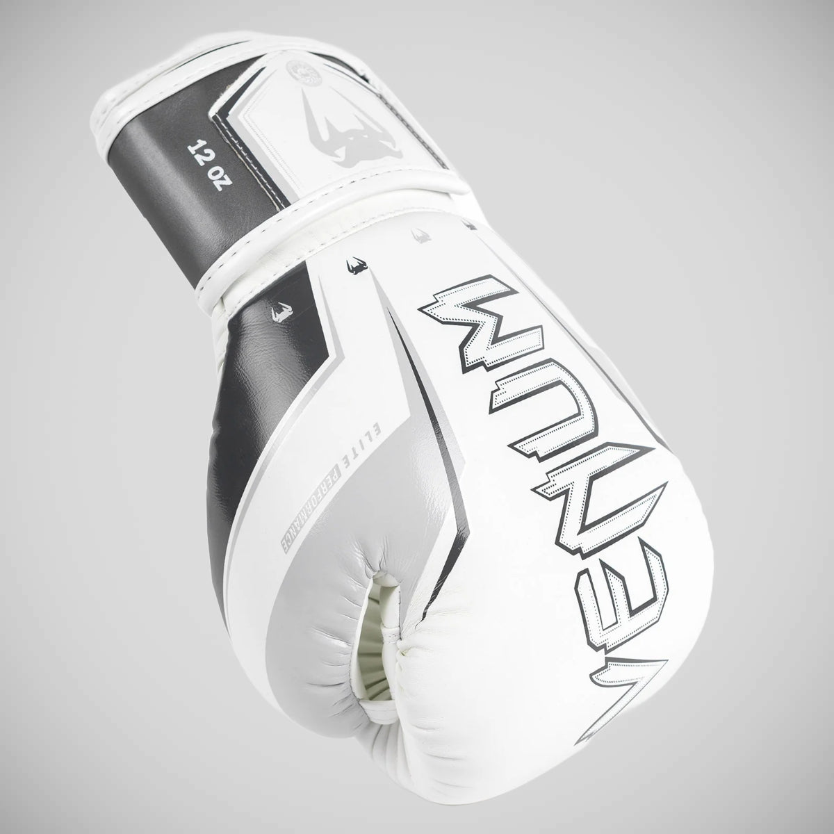 Grey/White Venum Elite Evo Boxing Gloves
