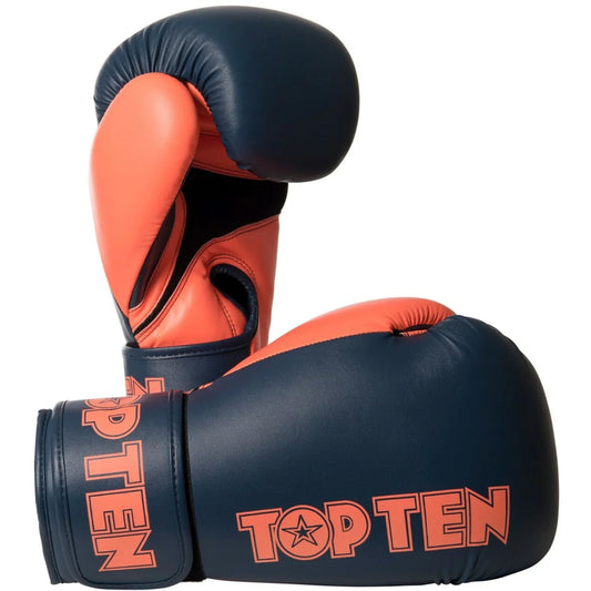 Grey/Orange Top Ten XLP Boxing Gloves