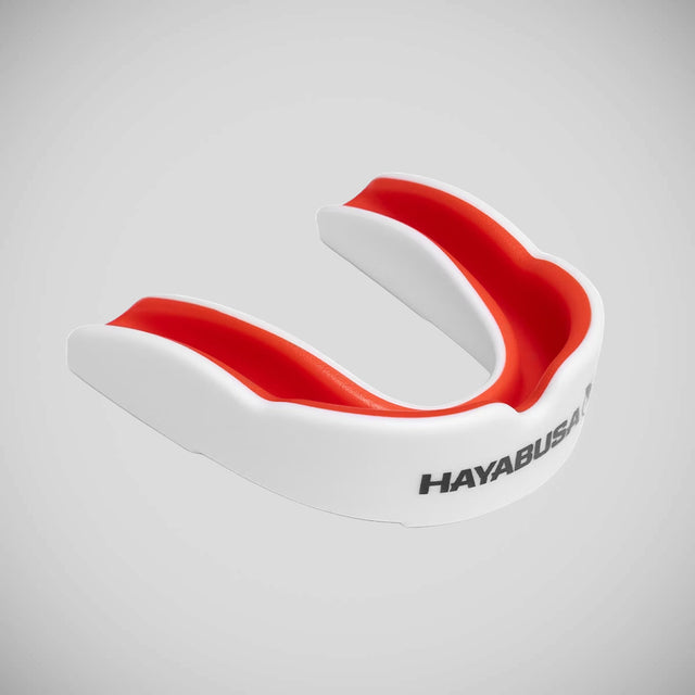 Hayabusa Combat Mouth Guard White/Red
