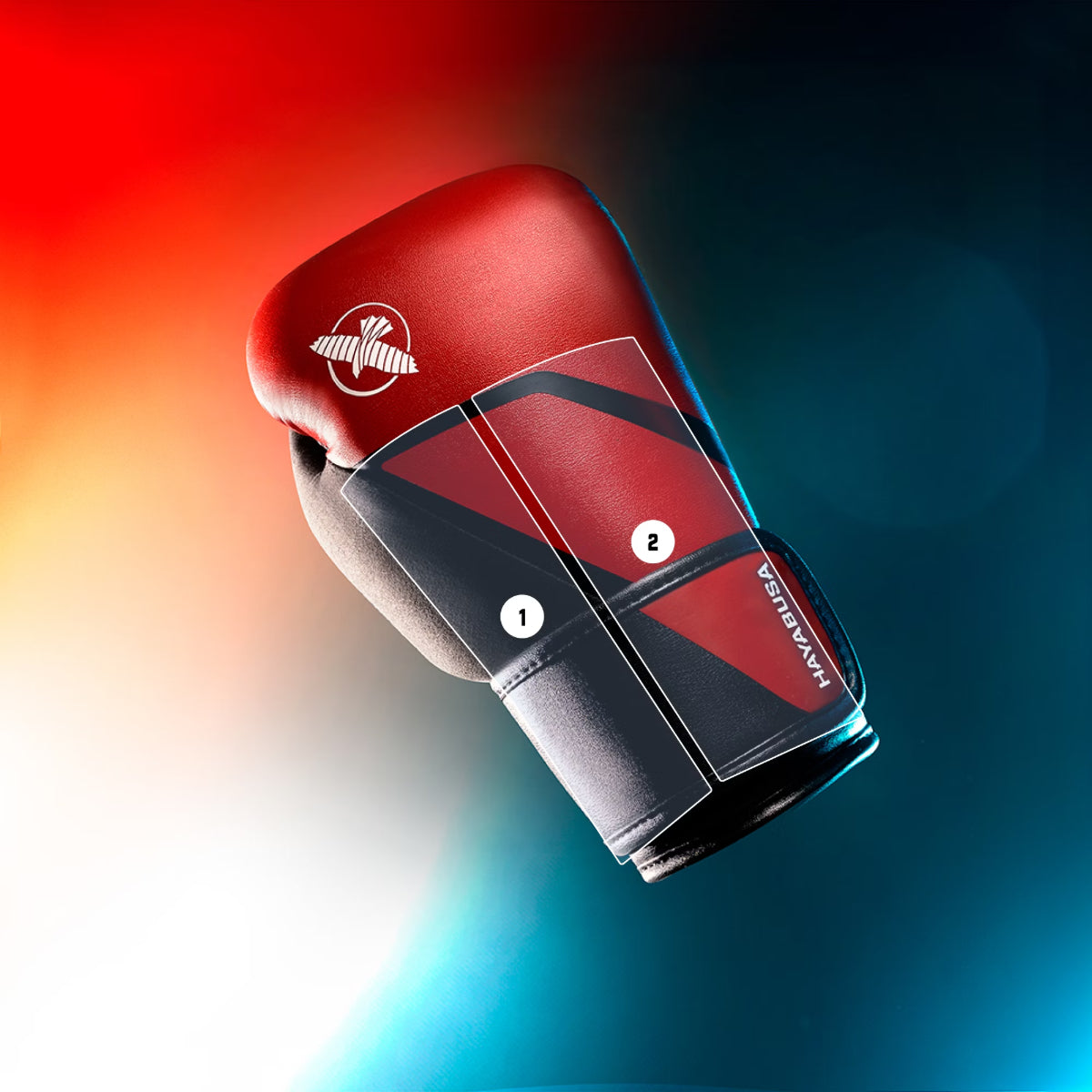 HAYABUSA E1 BOXING RUBRES RED/BLACK