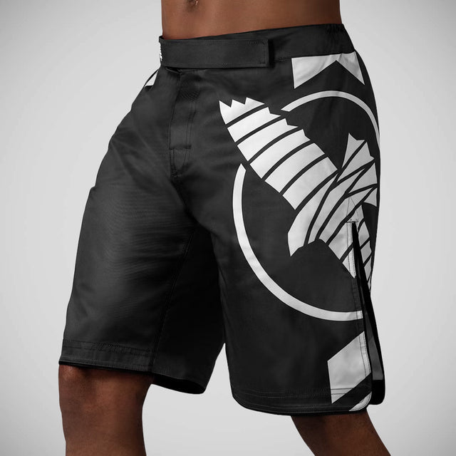 Hayabusa Icon MMA Shorts Black/White