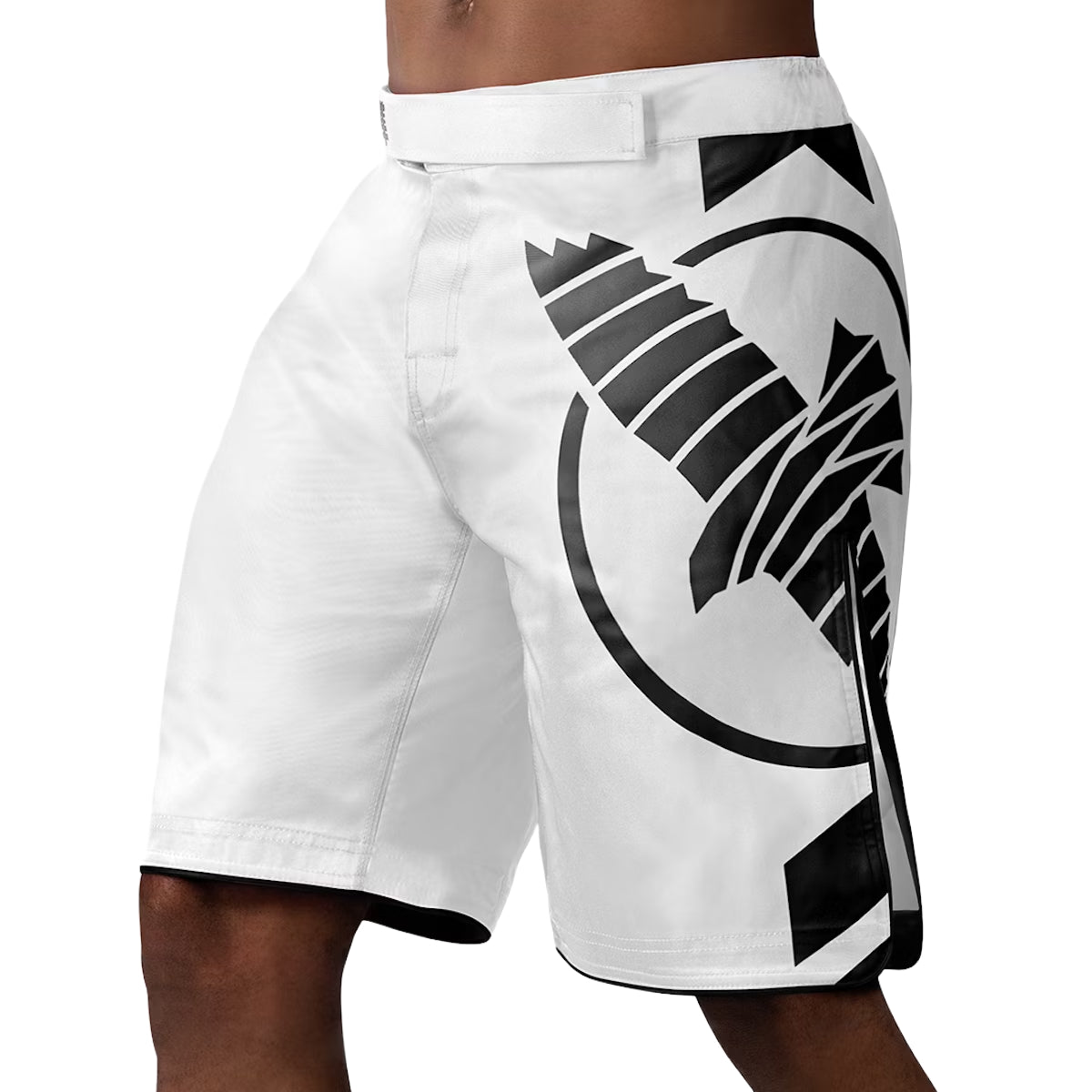 Hayabusa -Ikone MMA Shorts Weiß/Schwarz