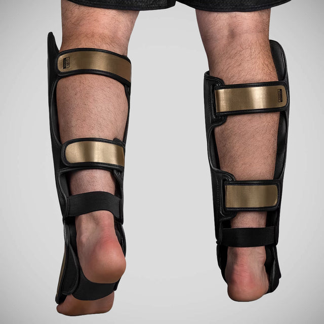 Hayabusa T3 Striking Shin Guards Black/Gold