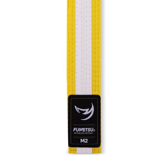 Fumetsu Icon Kids Jiu Jitsu Belt Yellow/White