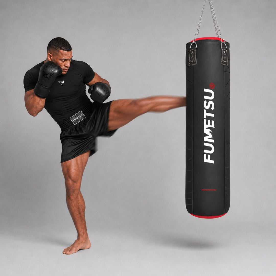 Fumetsu Icon 4ft Punch Bag Black/Red/White Lifestyle 4
