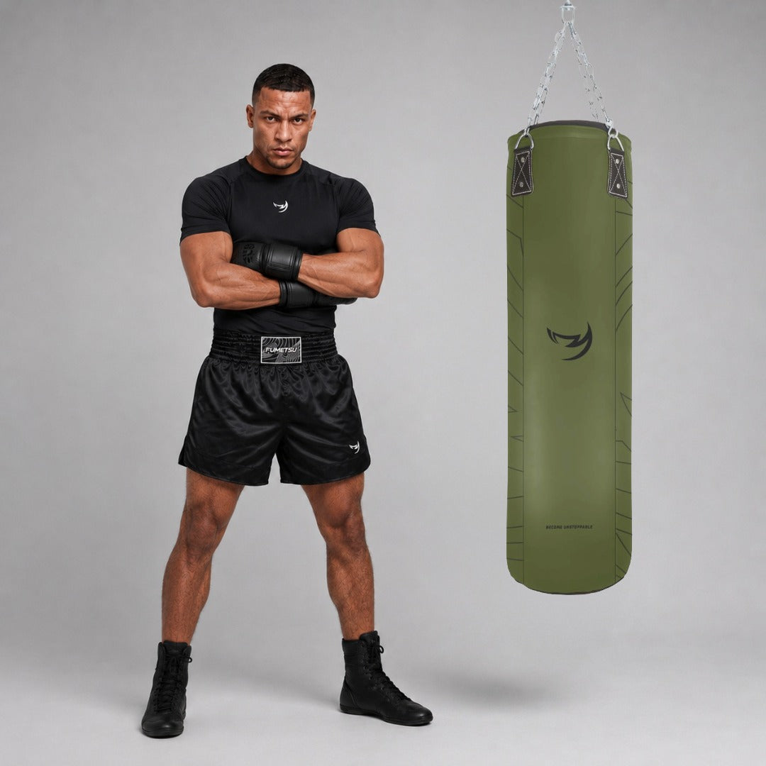 Fumetsu Icon 4ft Punch Bag Khaki Lifestyle 5