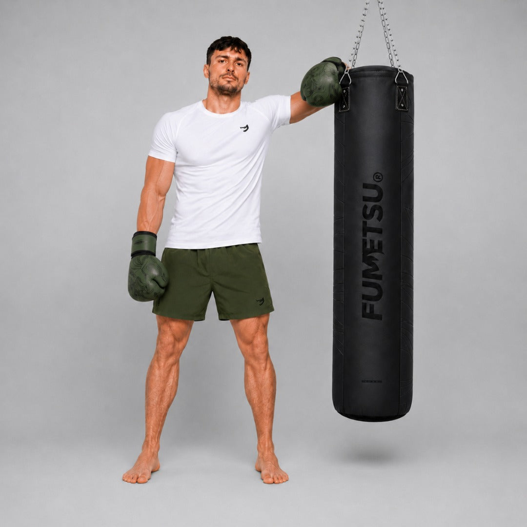 Fumetsu Icon 5ft Punch Bag Black/Black Lifestyle 3