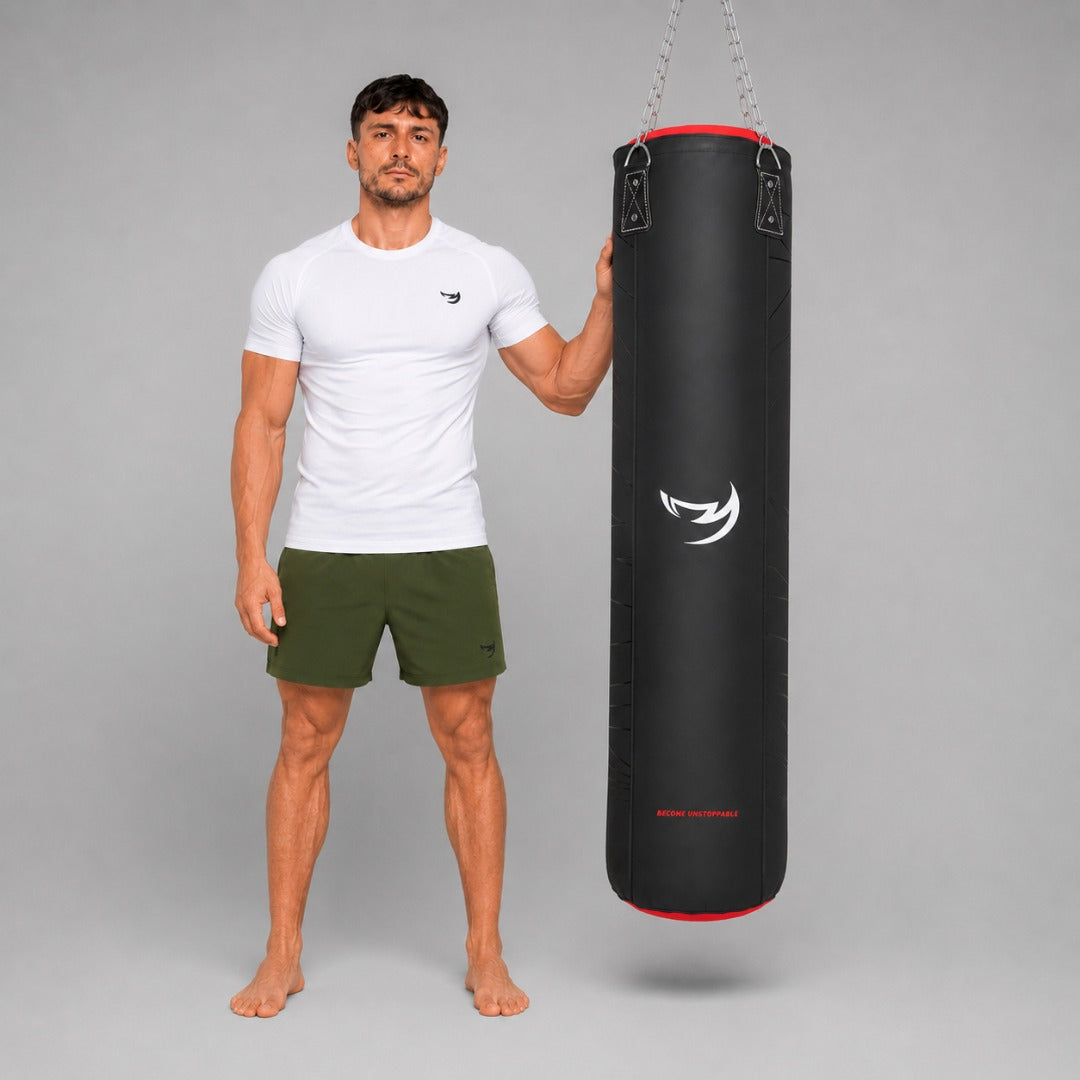 Fumetsu Icon 5ft Punch Bag Black/Red/White Lifestyle 4