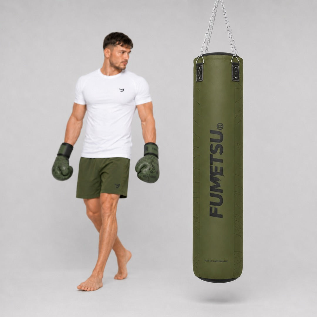 Fumetsu Icon 5ft Punch Bag Khaki Lifestyle 4