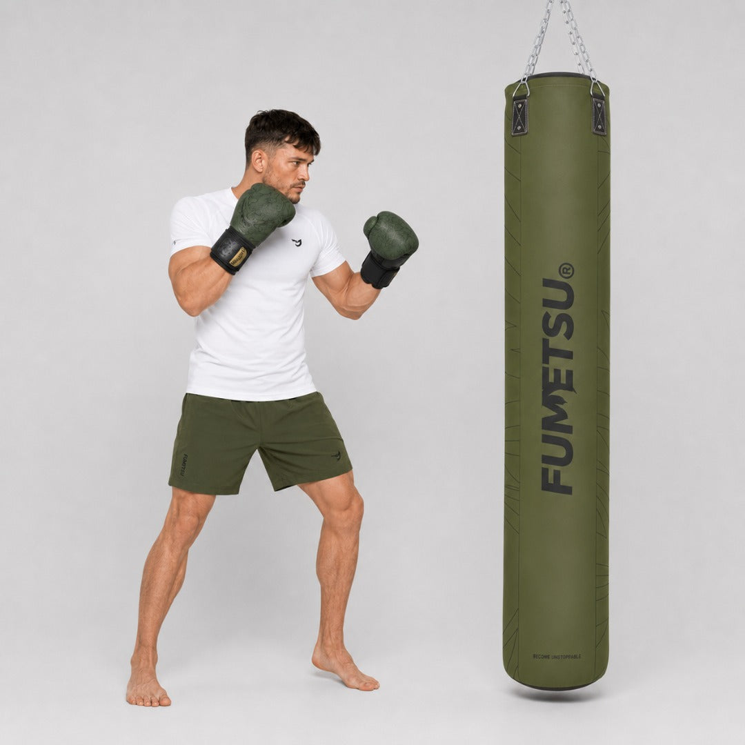 Icon 6ft Punch Bag Khaki Lifestyle 1