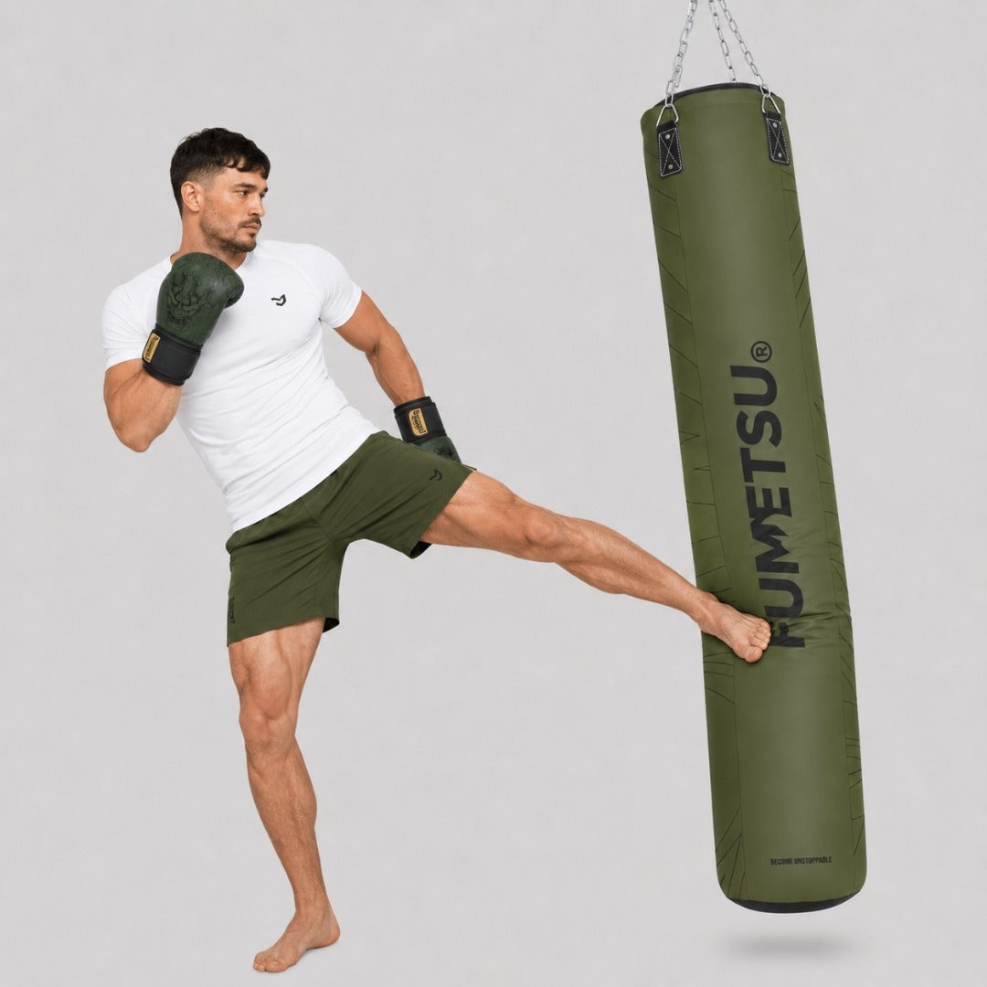 Icon 6ft Punch Bag Khaki Lifestyle 4