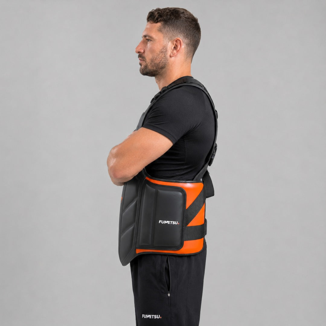 Fumetsu Icon Coaching Body Protector Black/Orange
