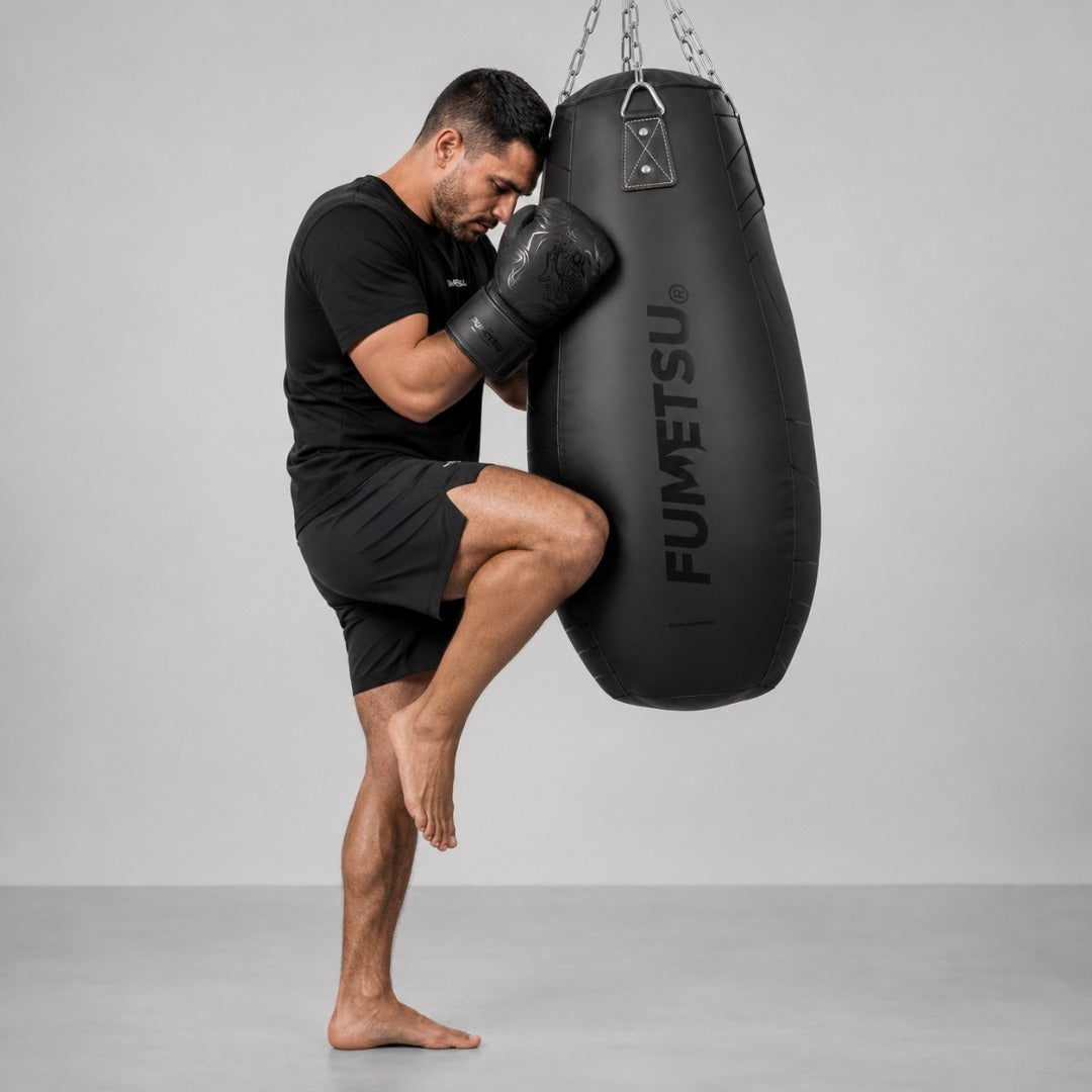 Fumetsu Icon Teardrop Punch Bag Black/Black Lifestyle 4