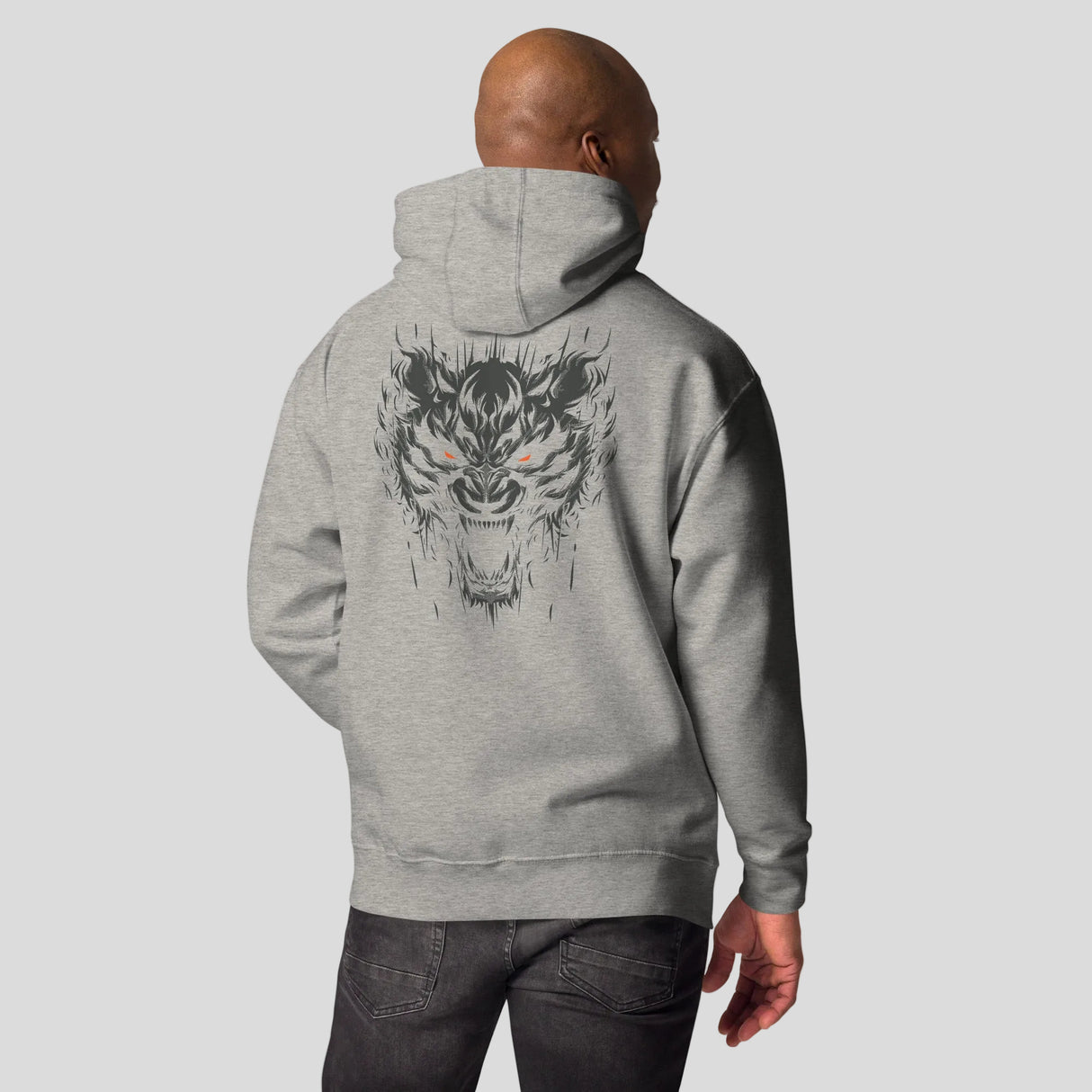 Fumetsu Immortal Tiger Hoodie Grey/Orange Lifestyle
