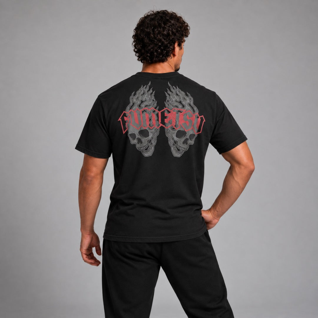 Fumetsu Inked - Skulls T-Shirt Black/Red