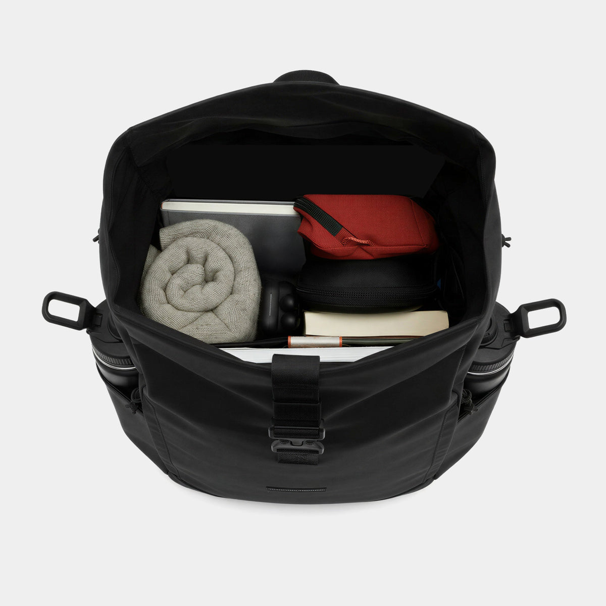 Built For Athletes Roll Top 22L Backpack Black