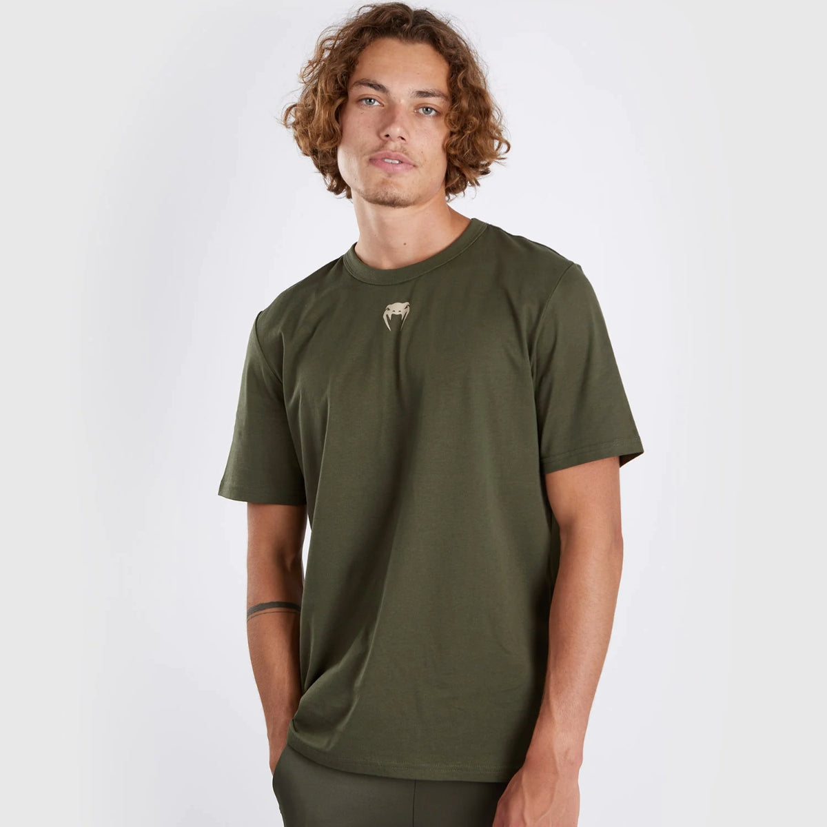 Venum UFC Adrenaline Authentic Fight Week T-Shirt Khaki/Bronze