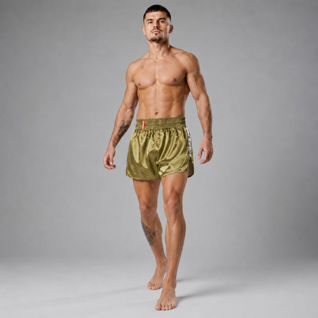 Bytomic Red Label Muay Thai Shorts Khaki/Black
