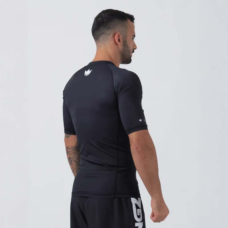 Kingz Kore V2 Guardia de sarpullido de manga corta Negro