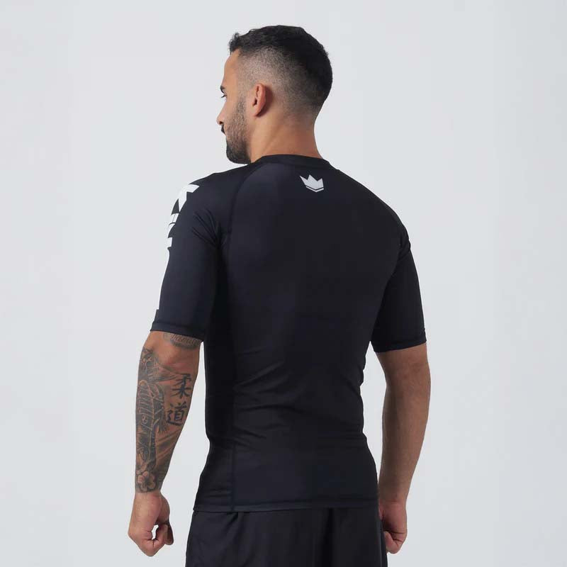 Kingz Kore V2 Guardia de sarpullido de manga corta Negro