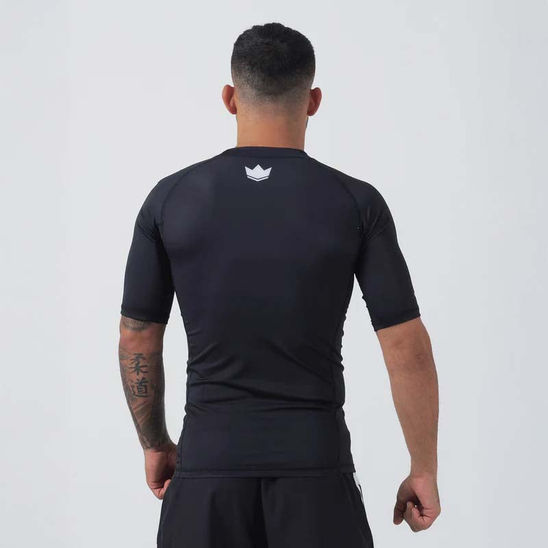 Kingz Kore V2 Guardia de sarpullido de manga corta Negro