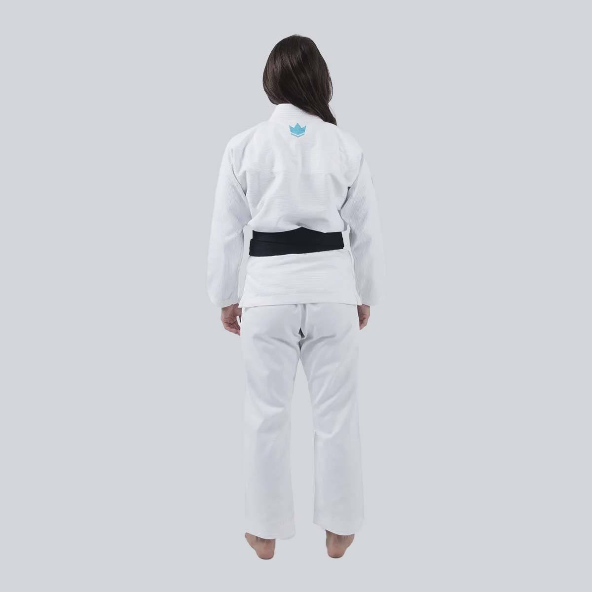 Kingz die One Ladies Bjj Gi White/Sky Blue