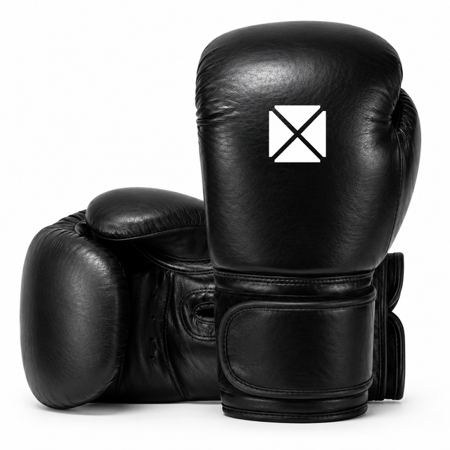 Pro-Box Leather Essential Boxing Gloves Black