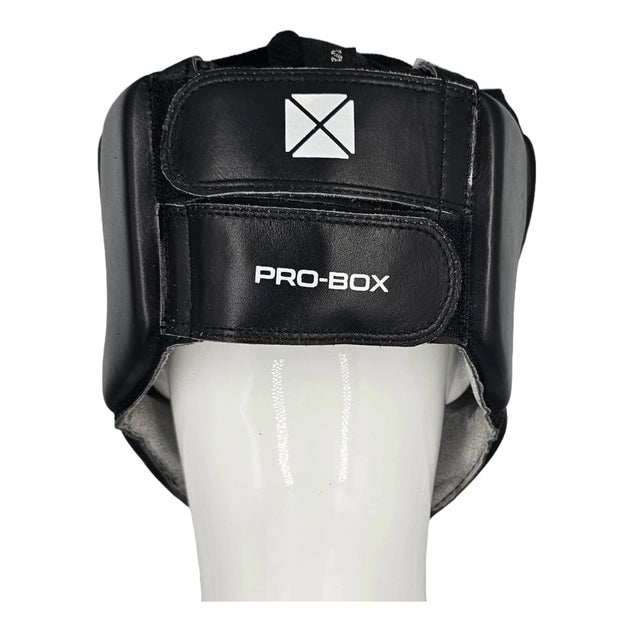 Pro-Box Leather Club Essentials Head Guard Black