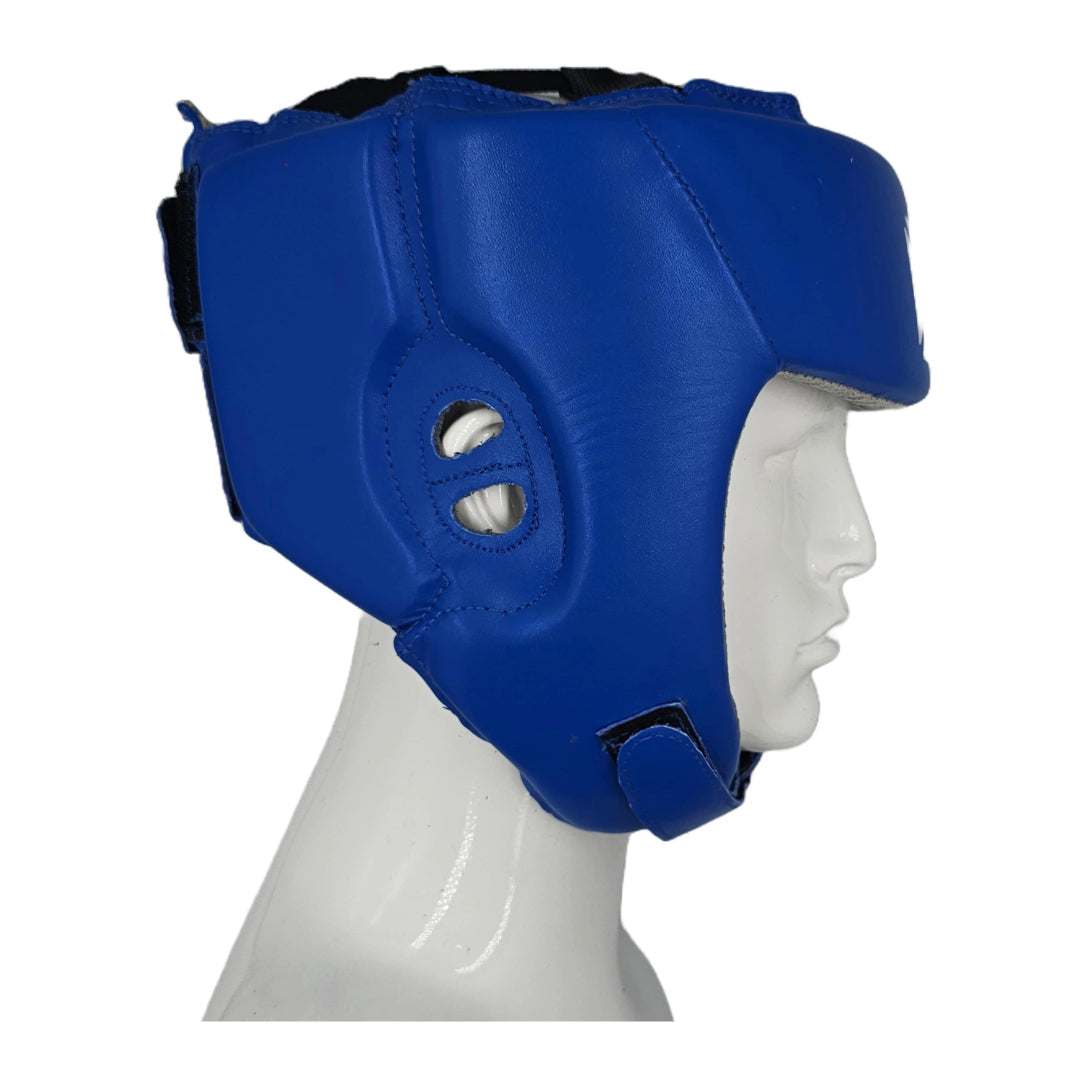 Pro-Box Leather Club Essentials Head Guard Blue
