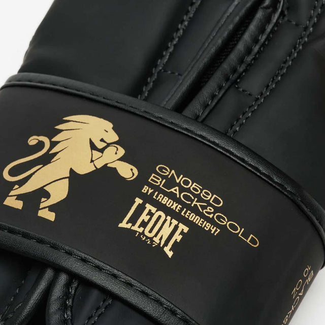 Leone Black & Gold Boxing Gloves