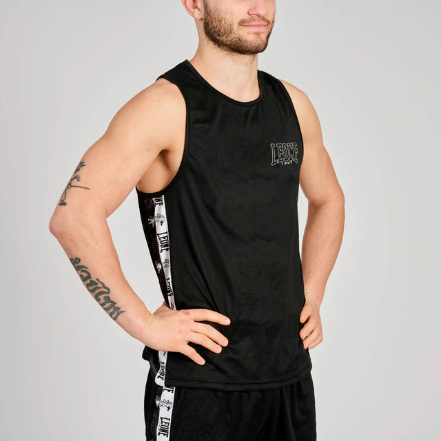 Leone Iconic Boxing Singlet Black