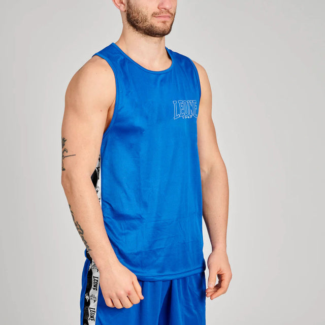 Leone Iconic Boxing Singlet Blue