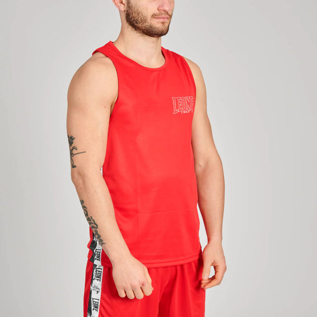 Leone Iconic Boxing Singlet Red