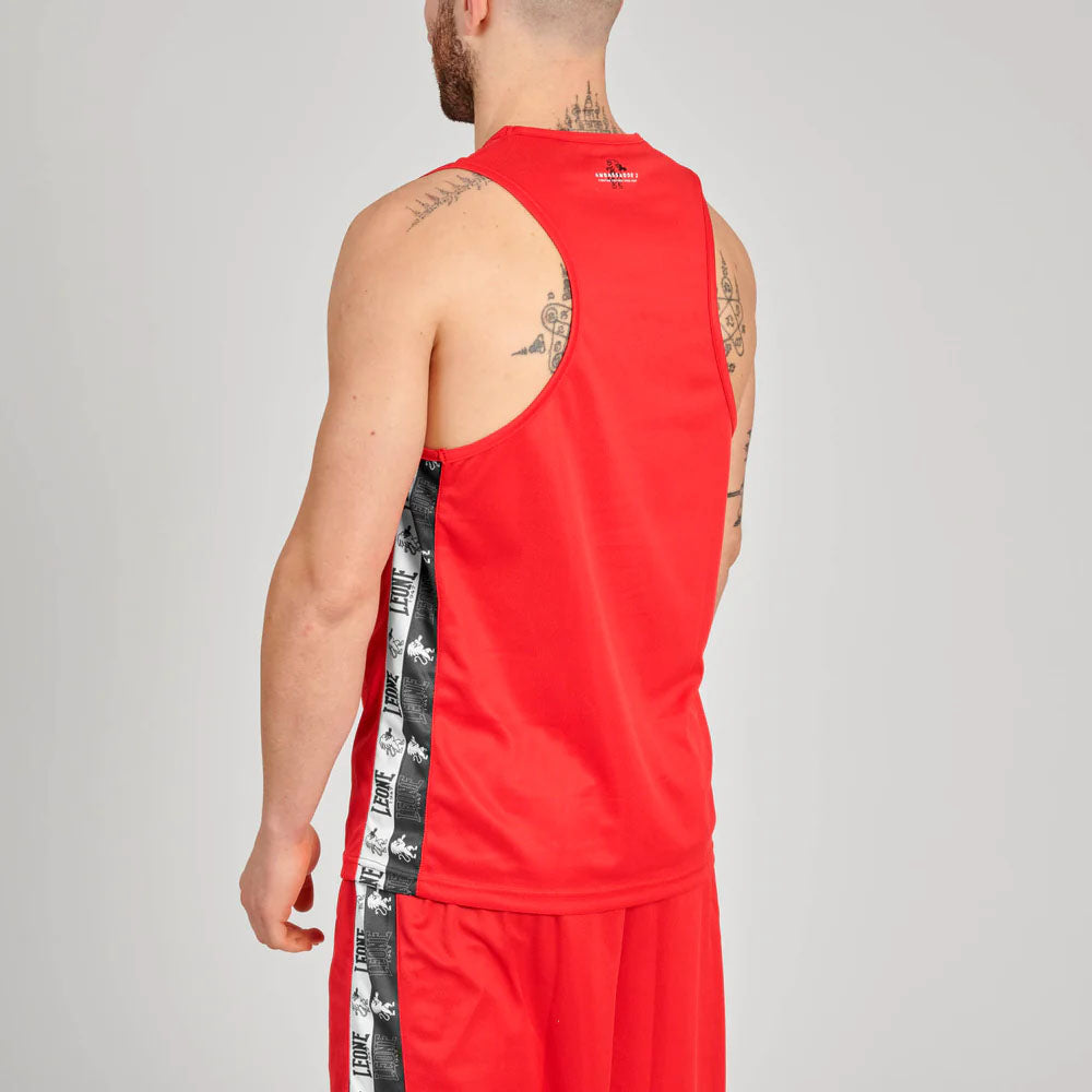 Leone Iconic Boxing Singlet Red