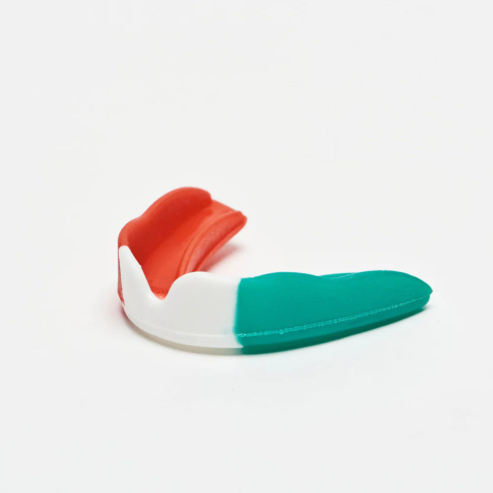 Leone JR Titan Mouth Guard White/Red/Green