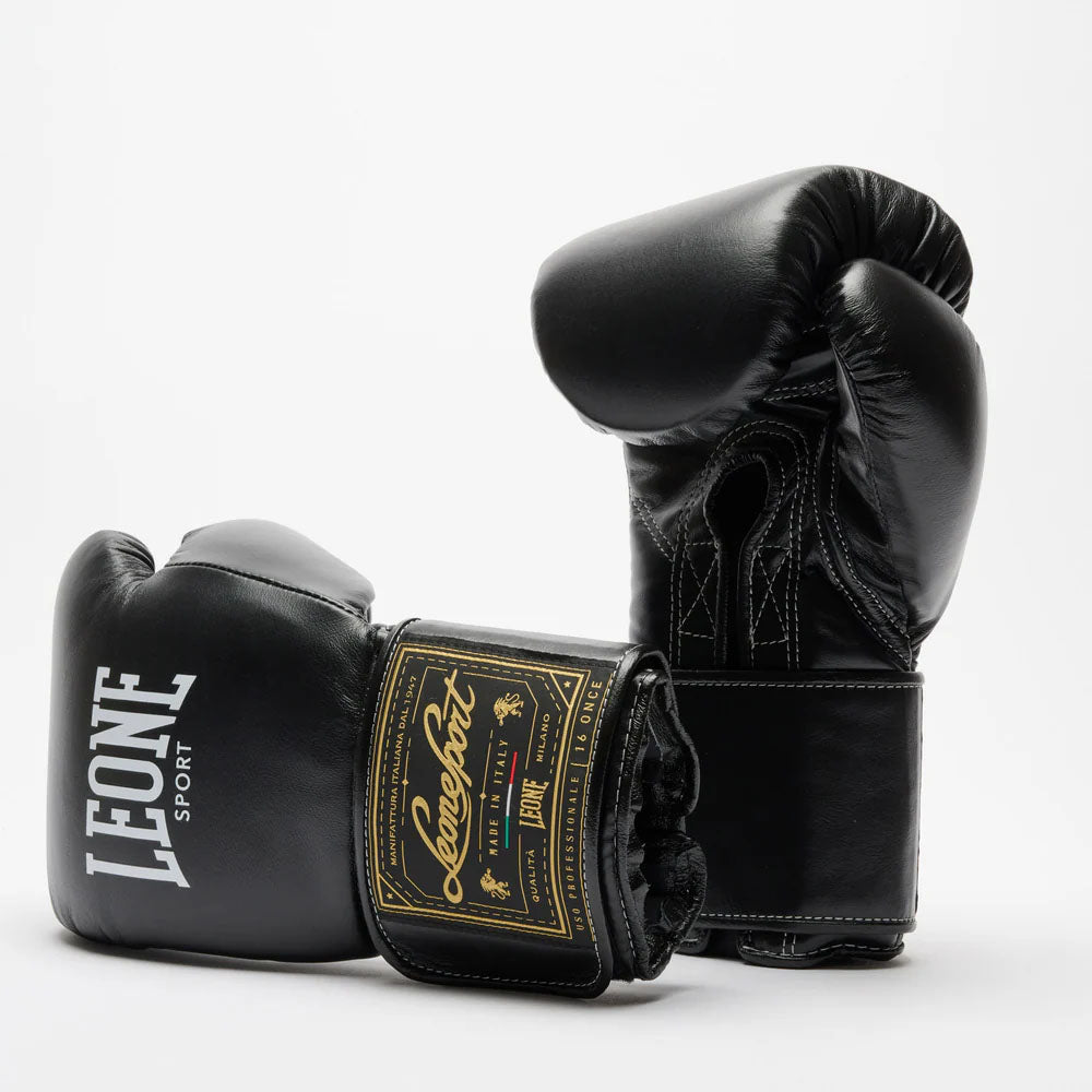 Leone Orlando Classico Boxing Gloves Black