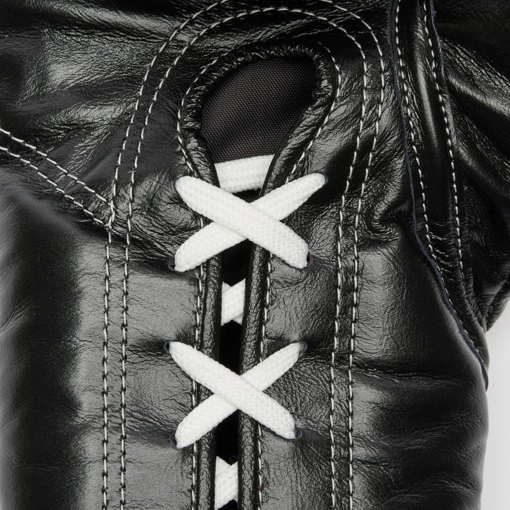 Leone Orlando Classico Laced Boxing Gloves Black