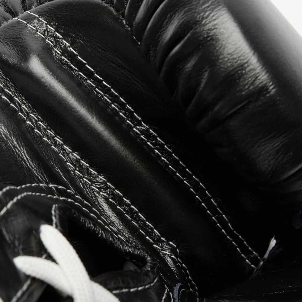 Leone Orlando Classico Laced Boxing Gloves Black