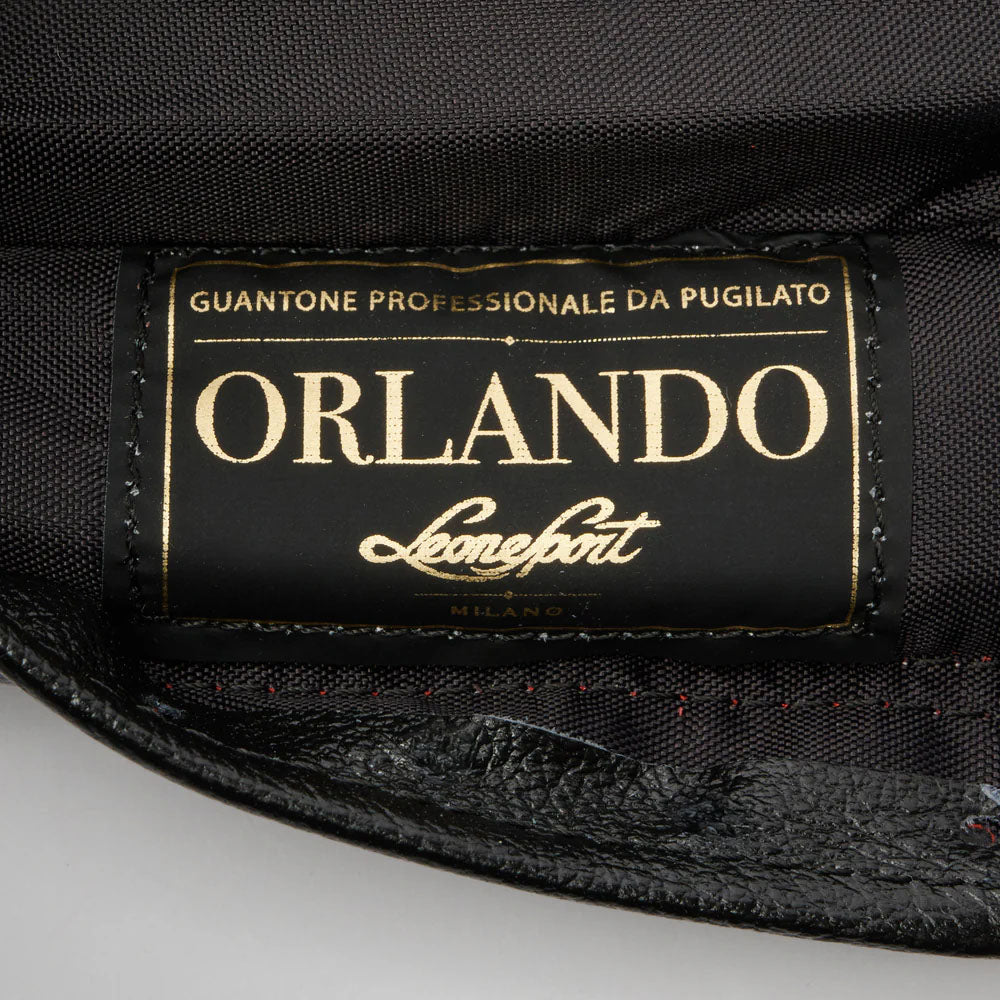 Leone Orlando Classico Laced Boxing Gloves Black