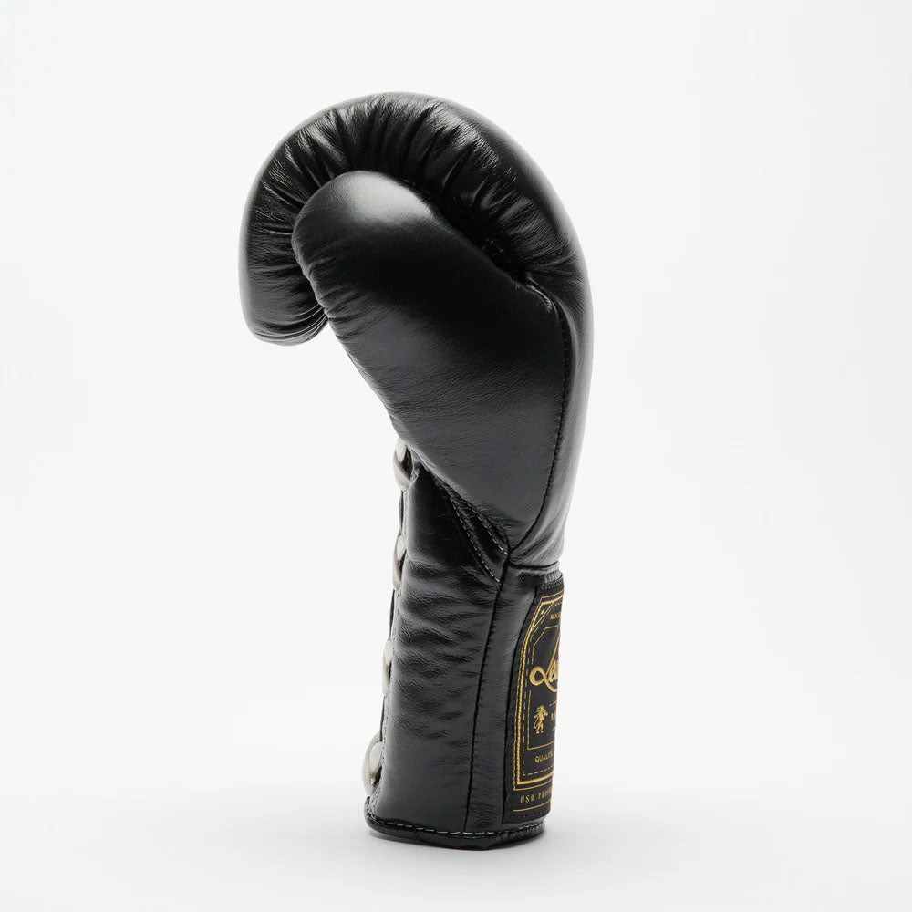 Leone Orlando Classico Laced Boxing Gloves Black