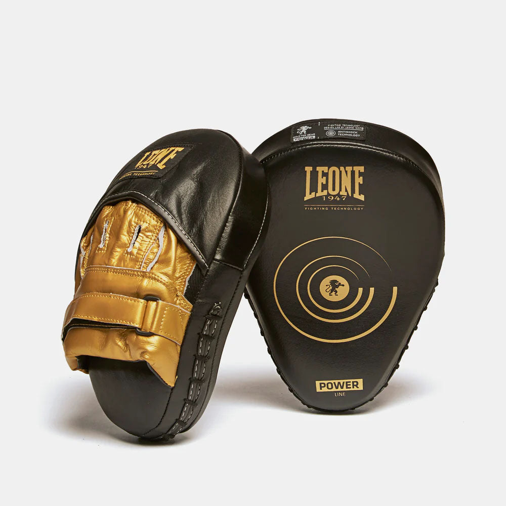 Leone Power Line Curved Punch Mitts Black