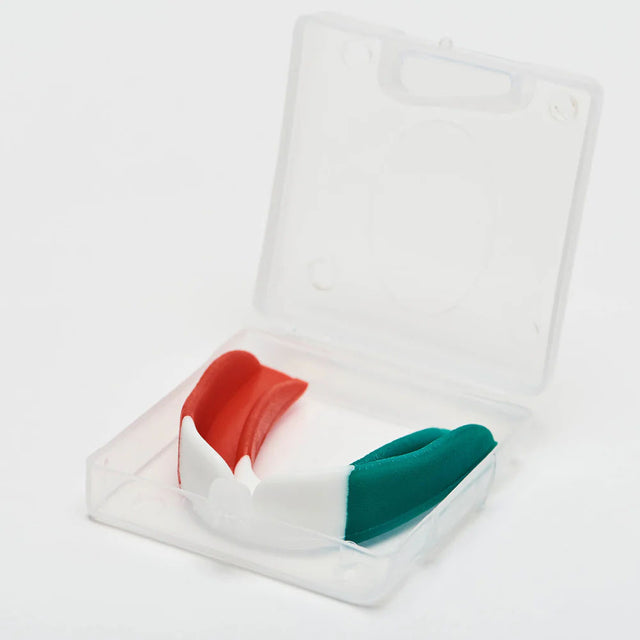 Leone Titan Mouth Guard White/Red/Green