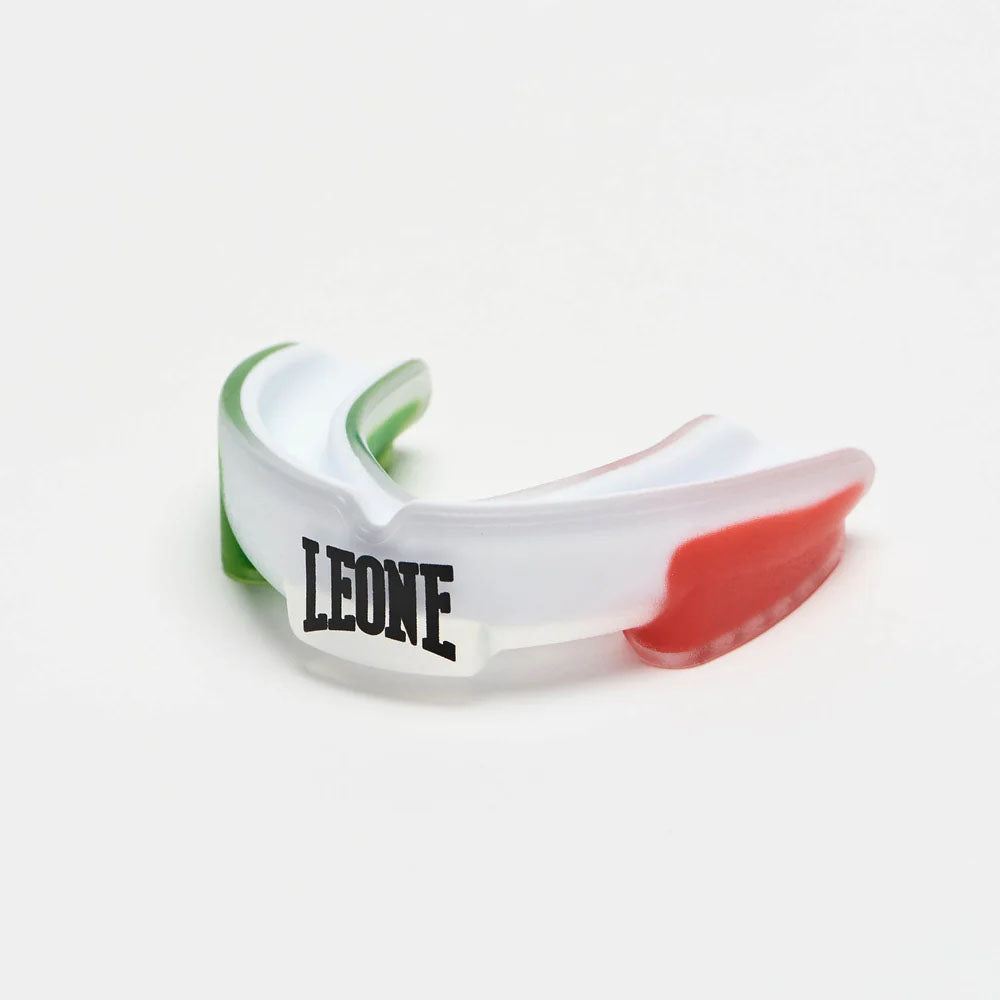 Leone Top Guard Mouth Guard White/Red/Green